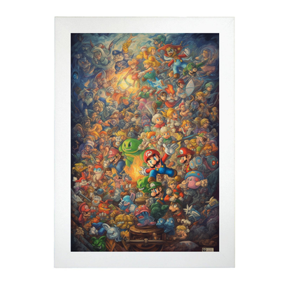 Póster de Pintura al Óleo con Compi