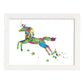 Poster de Unicornio estilo acuarela. Mix de láminas con estilo acuarela-Artwork-Nacnic-A3-Marco Blanco-Nacnic Estudio SL