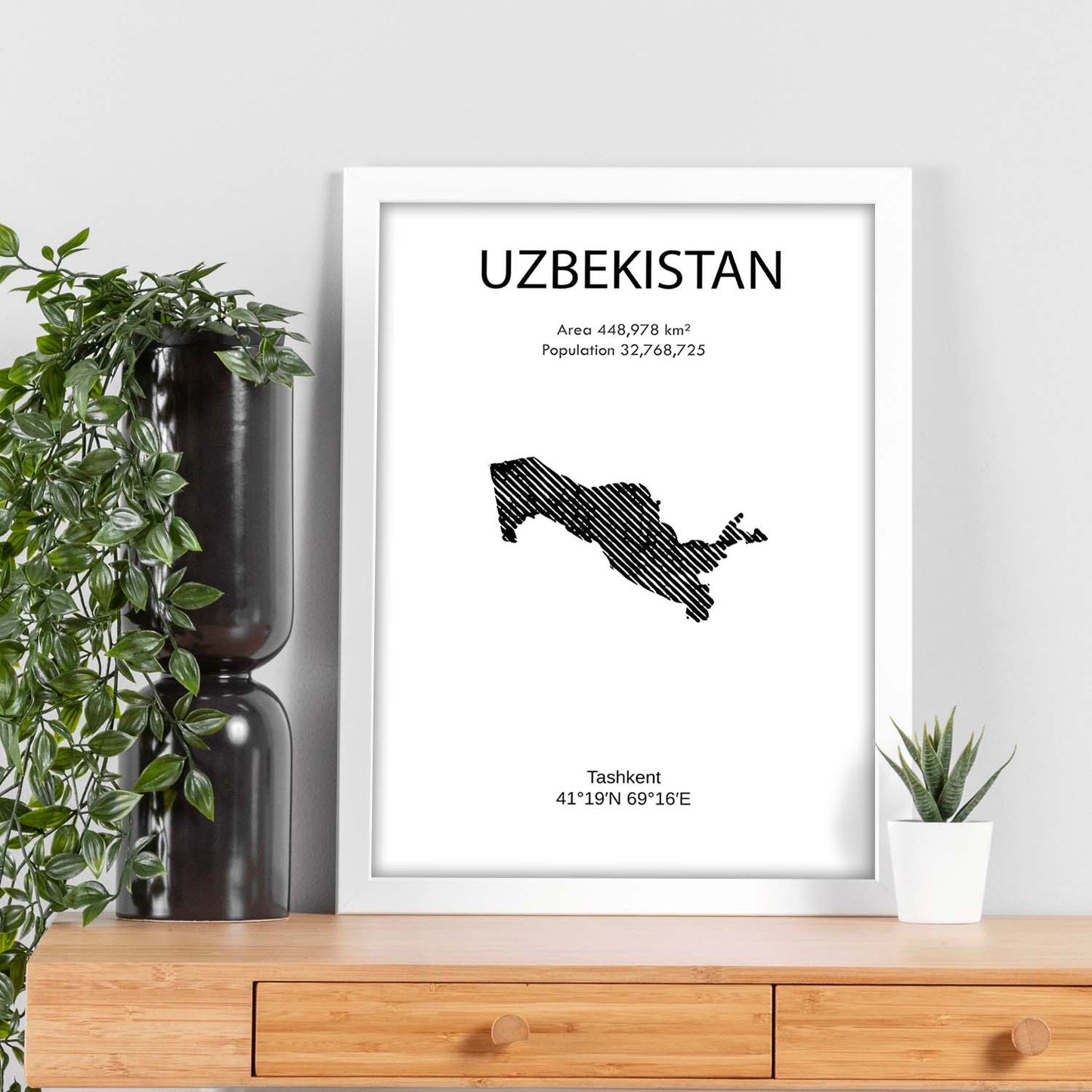 Poster de Uzbekistan. Láminas de paises y continentes del mundo.-Artwork-Nacnic-Nacnic Estudio SL