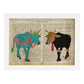 Poster de Vacas sagradas indias. Láminas de animales con definiciones. Regalo para los amantes de los animales.-Artwork-Nacnic-A4-Marco Blanco-Nacnic Estudio SL