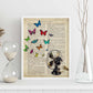 Poster de Ventilador con mariposas. Láminas de mariposas. Decoración de mariposas y polillas.-Artwork-Nacnic-Nacnic Estudio SL