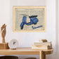 Poster de Vespa. Láminas de vehículos con definiciones. Ilustraciones vintage de coches, motos, aviones, -Artwork-Nacnic-Nacnic Estudio SL