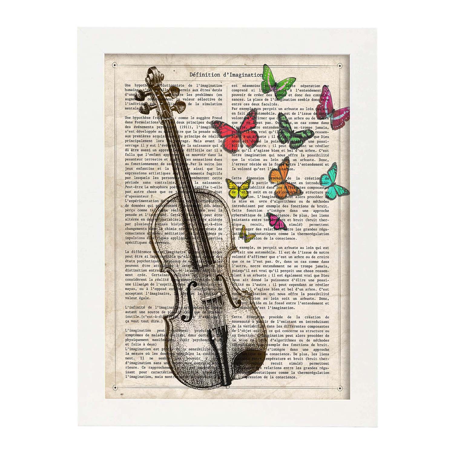 Poster de Violin. Láminas musicales con definiciones para-Artwork-Nacnic-Nacnic Estudio SL