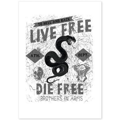 Poster de Vive libre. Lámina decorativa de diseño.-Artwork-Nacnic-A4-Sin marco-Nacnic Estudio SL