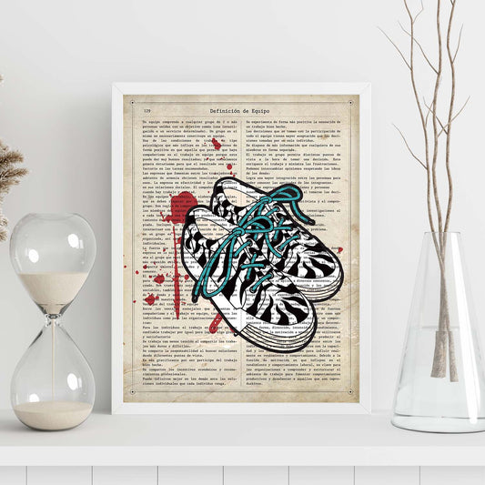 Poster de Zapatillas Vans.Láminas vintage para Posters con diseño vintage y definiciones.-Artwork-Nacnic-Nacnic Estudio SL