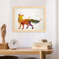 Poster de Zorro estilo acuarela. Láminas de animales con estilo acuarela-Artwork-Nacnic-Nacnic Estudio SL