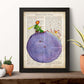 Poster del principito para niños pequeños. Lámina de Principito sentado en silla con definiciones.-Artwork-Nacnic-Nacnic Estudio SL