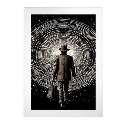 Lámina de Viajero del Tiempo con Sombrero
