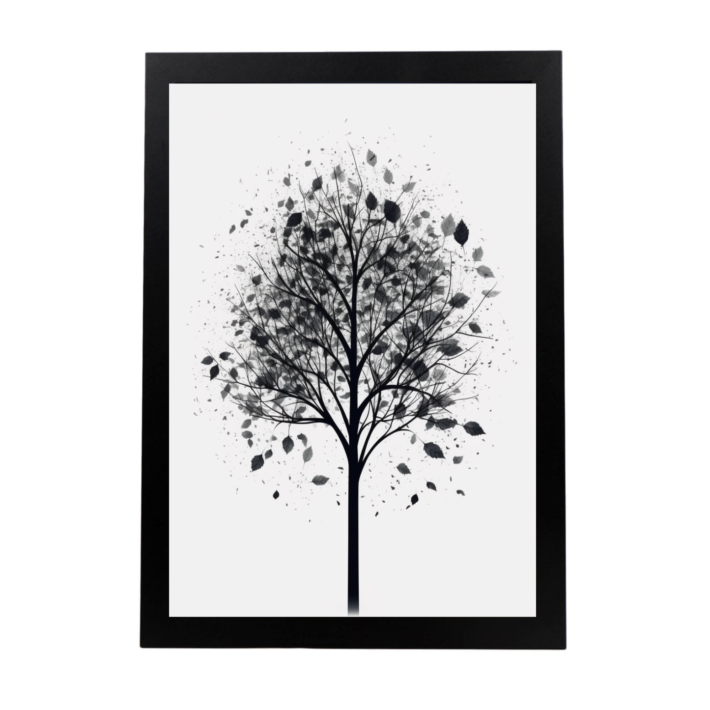 Póster Minimalista Árbol de Hojas de Alta Calidad Nacnic