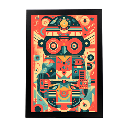 Póster Comunista con Formas Geométricas I