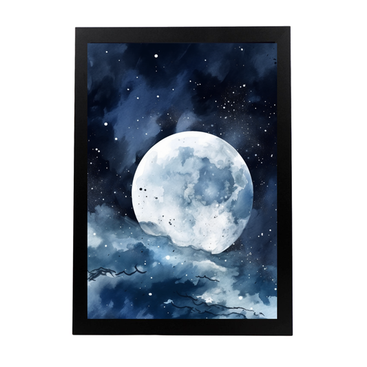 Póster Espacio Natural Pintado a Mano