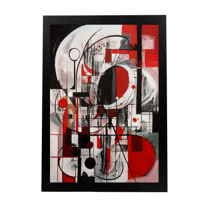 Póster Escandinavo Surrealista Abstracto