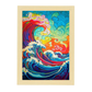Póster Estilo Peter Max y Van Gogh