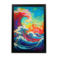 Póster Estilo Peter Max y Van Gogh