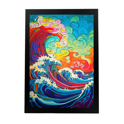 Póster Estilo Peter Max y Van Gogh