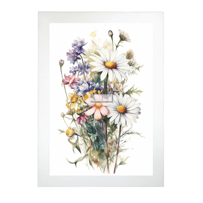 Lámina de Flores Silvestres Acuarela