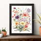 Póster Flores Silvestres en Acuarela