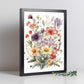 Póster Flores Silvestres en Acuarela