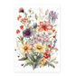 Póster Flores Silvestres en Acuarela