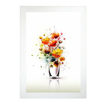 Póster Flores Silvestres en Acuarela