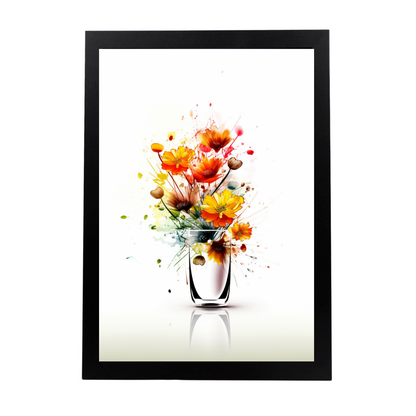 Póster Flores Silvestres en Acuarela
