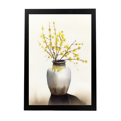 Póster Flores Silvestres en Acuarela
