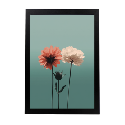 Poster Minimalista Flores Simples