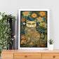 Póster Gatito en Jardín estilo Ryo Takemasa y Wu