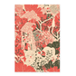 Lámina Gato en Jardín Estilo Ryo Takemasa y Wu