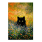 Póster del Gato Negro en el Jardín