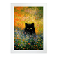 Póster del Gato Negro en el Jardín