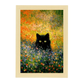 Póster del Gato Negro en el Jardín