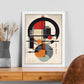 Poster Geométrico con Fondo Bauhaus