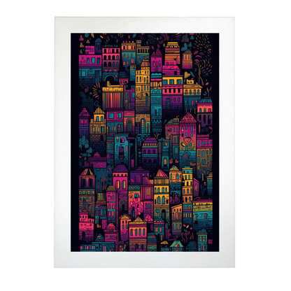 Lámina de Ilustración Digital de Ciudad Famosa