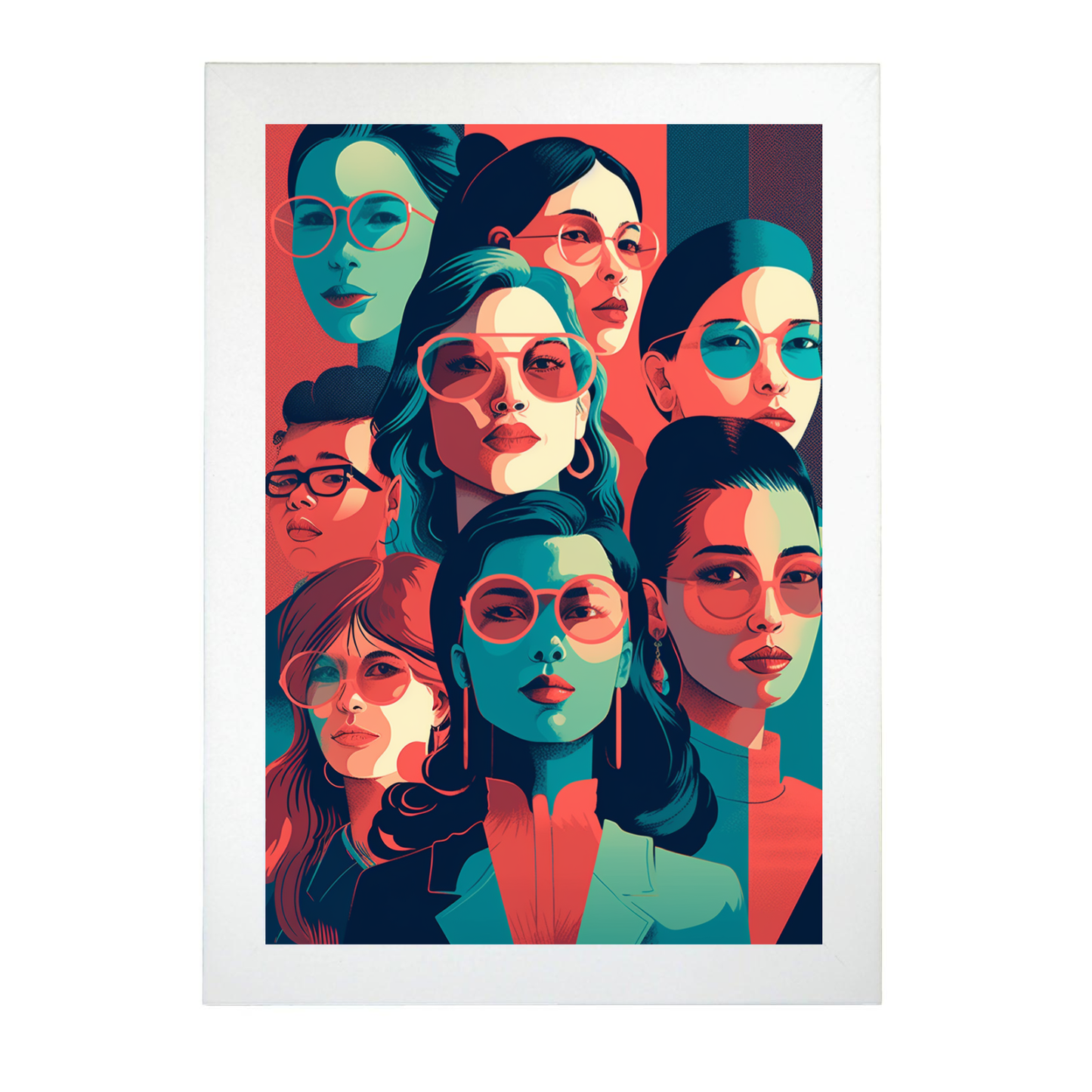 Poster Ilustrado de Mujeres con Estilo