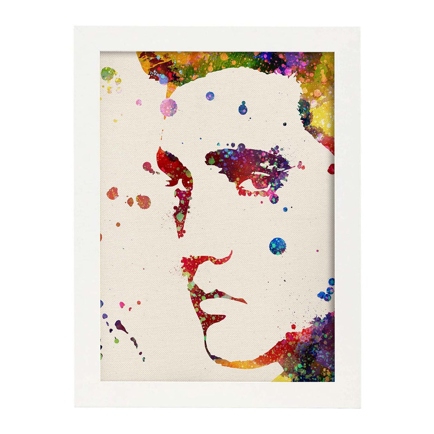 Poster imagen de Elvis presley. Posters con diseño acuarela de famosos, actores, músicos-Artwork-Nacnic-A3-Marco Blanco-Nacnic Estudio SL