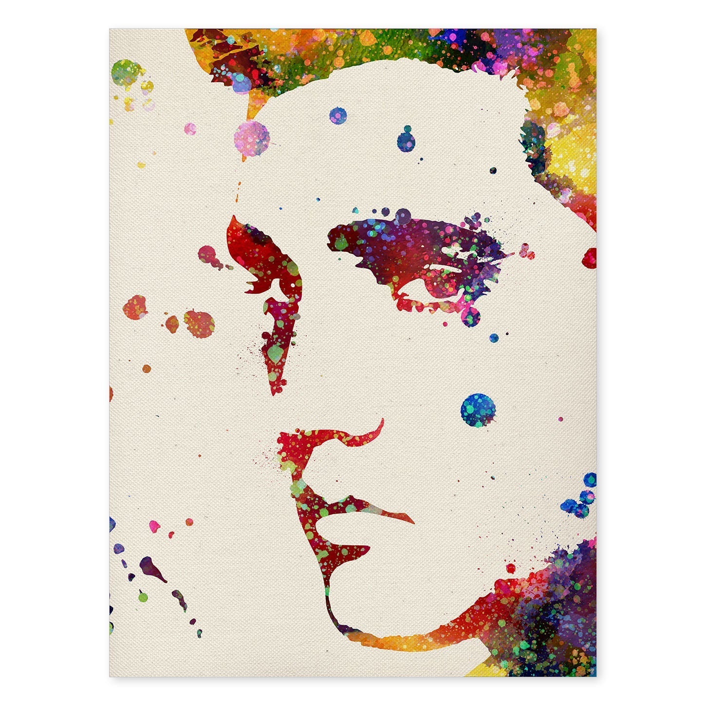 Poster imagen de Elvis presley. Posters con diseño acuarela de famosos, actores, músicos-Artwork-Nacnic-A4-Sin marco-Nacnic Estudio SL