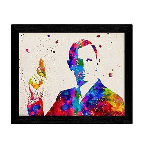 Poster imagen de James Bond. Posters con diseño acuarela de famosos, actores, músicos-Artwork-Nacnic-Nacnic Estudio SL