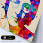 Poster imagen de John Lennon. Posters con diseño acuarela de famosos, actores, músicos-Artwork-Nacnic-Nacnic Estudio SL