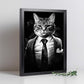 Lámina de Impuesto de Gato en Blanco y Negro