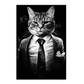 Lámina de Impuesto de Gato en Blanco y Negro