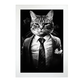 Lámina de Impuesto de Gato en Blanco y Negro
