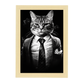 Lámina de Impuesto de Gato en Blanco y Negro