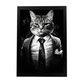 Lámina de Impuesto de Gato en Blanco y Negro