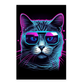 Póster Vaporwave Impuesto Gato