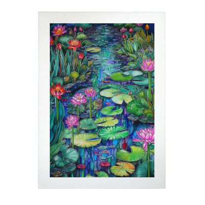 Póster del Jardín Acuarela