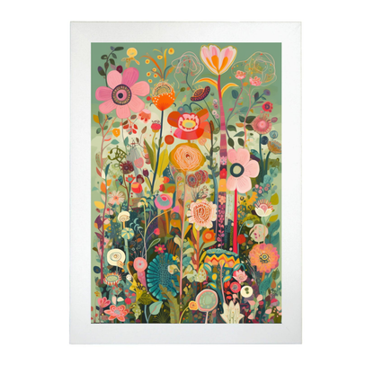 Póster de Jardín con Flujo O