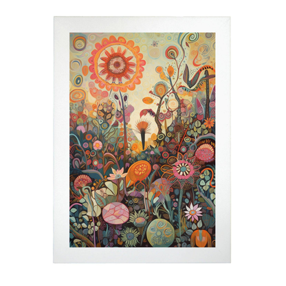 Póster Jardín Juguetón Letra O
