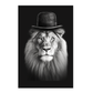 Póster León Señor en Blanco y Negro