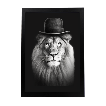Póster León Señor en Blanco y Negro